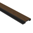 Profil dreapta pentru Panoul riflat 3D Lamelli Grosso, Dark Oak, 270x6.5 cm, Mardom Decor