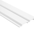 Riflaj decorativ 3D Lamelli Grosso, White, 270x12 cm, Mardom Decor