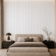 Riflaj decorativ 3D Lamelli Grosso Premium, White, 270x12 cm, Mardom Decor