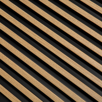 Riflaj decorativ 3D Lamelli Stretto, Stejar Natural