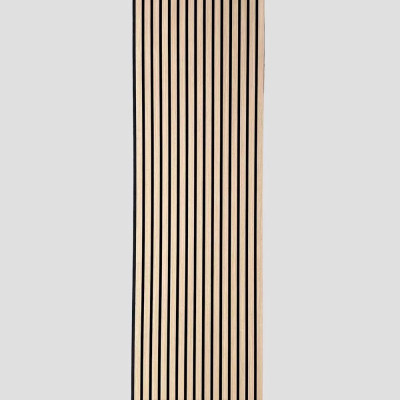 Panou acustic riflat Oak montat pe perete
