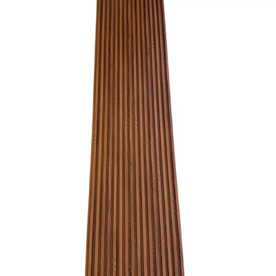 Riflaj decorativ WPC Walnut montat pe perete