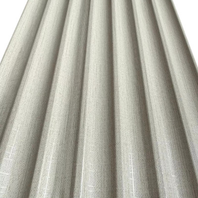 Riflaj decorativ WPC Frost White montat pe perete