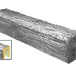 Grindă Aparentă Imitație Lemn, Gri Rustic, Profil U, 19x13x400 cm
