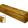Grindă Aparentă Imitație Lemn, Maro Deschis, Rustic, Profil U, 19x13x200 cm