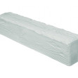 Grindă Aparentă Imitație Lemn, Alb, Rustic, Profil U, 12x12x300 cm