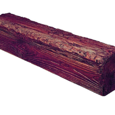 Grindă Aparentă Imitație Lemn, Roșu, Rustic, Profil U, 9x6x400 cm