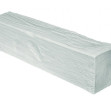 Grindă Aparentă Imitație Lemn, Alb ED107W, Rustic, Profil U, 9x6x400 cm