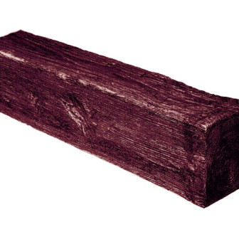 Grindă Aparentă Imitație Lemn, Roșu ED104R, Rustic, Profil U, 17x19x200 cm