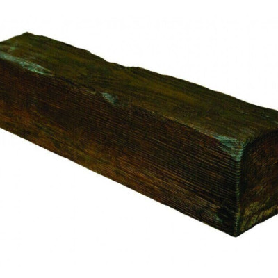 Grindă Aparentă Imitație Lemn, Maro Închis ED105D, Rustic, Profil U, 19x13x400 cm