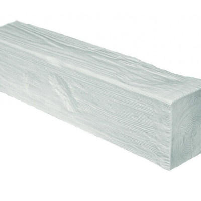 Grindă Aparentă Imitație Lemn, Alb ED105W, Rustic, Profil U