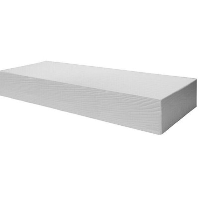 Placă Decorativă Imitație Lemn, Alb, Modern, 15x5x400 cm