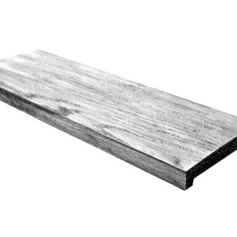 Placă Decorativă Imitație Lemn, Gri, Modern, 17x3x300 cm