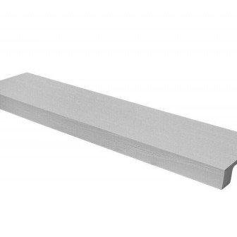 Placă Decorativă Imitație Lemn, Alb, Modern, 12x3x300 cm