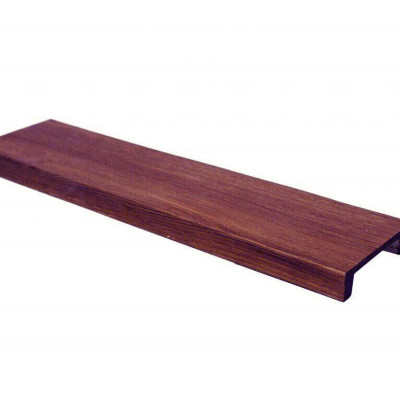 Placă Decorativă Imitație Lemn, Roșu, Modern, 12x3x300 cm