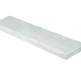 Placă Decorativă Imitație Lemn, Alb, Rustic, 19x3.5x300 cm