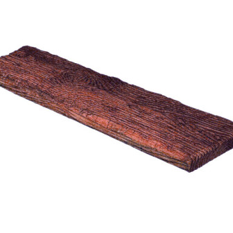 Placă Decorativă Imitație Lemn, Roșu, Rustic, 19x3.5x300 cm