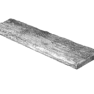 Placă Decorativă Imitație Lemn, Gri, Rustic, 19x3.5x300 cm