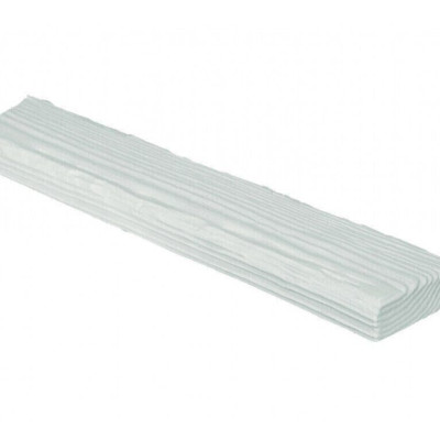 Placă Decorativă Imitație Lemn, Alb, Rustic, 12x3.5x300 cm