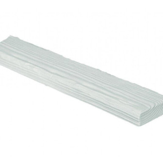 Placă Decorativă Imitație Lemn, Alb, Rustic, 12x3.5x300 cm