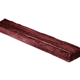 Placă Decorativă Imitație Lemn, Roșu, Rustic, 12x3.5x300 cm