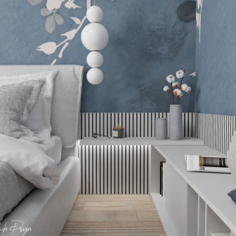 Blue Nature Bedroom