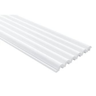 Riflaj decorativ 3D Sereno Lamela White L0401, 270 x 1.25 x 12.5 cm, Mardom Decor
