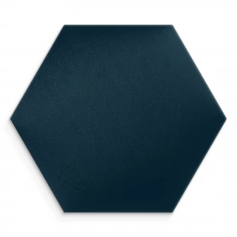 Panou tapițat hexagon catifelat, bleumarin, Simply Wall Panels