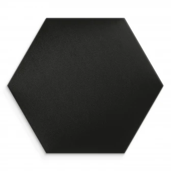 Panou tapițat hexagon catifelat, negru, Simply Wall Panels