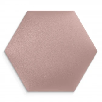 Panou tapițat hexagon catifelat, roz, Simply Wall Panels