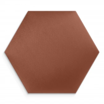 Panou tapițat hexagon catifelat, maro deschis, Simply Wall Panels