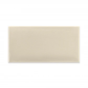 Panou tapițat catifelat, dreptunghiular, crem, Simply Wall Panels