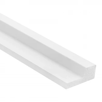 Profil dreapta pentru Panoul riflat 3D Lamelli Stretto, White, 270x2.3 cm, Mardom Decor